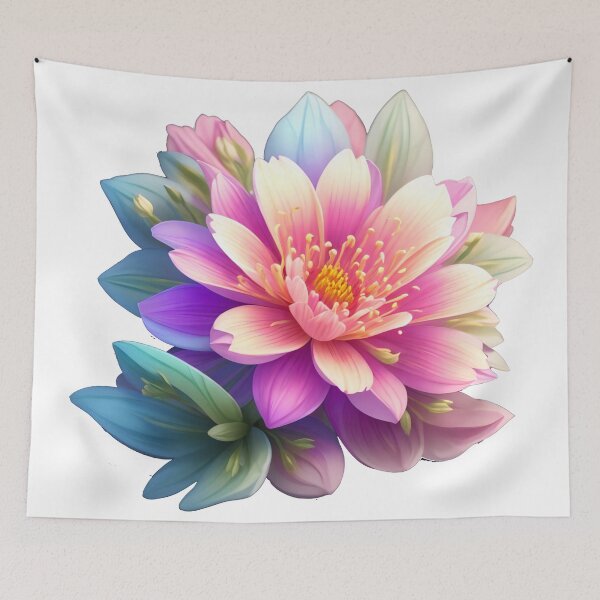 Item preview, Enchanting 3D Vector Flower Sticker: Cinematic Charm and Elegance (79) designed and sold by WASjourney.