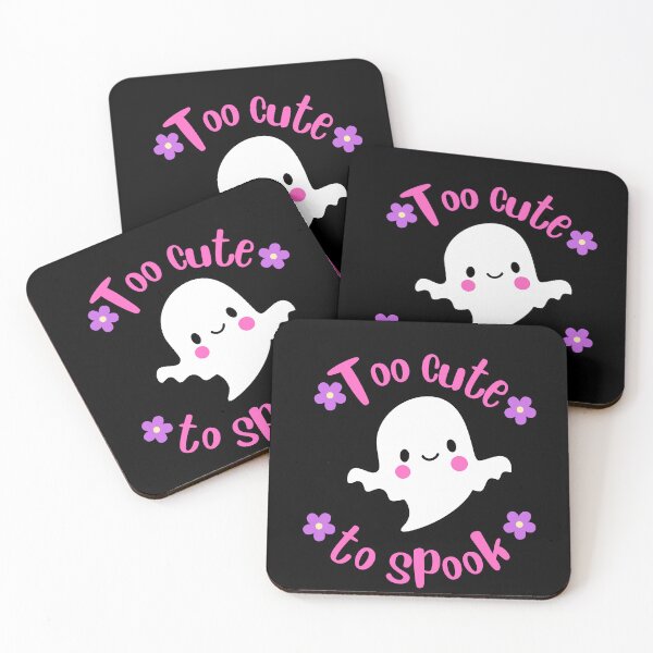 Item preview, Too cute to spook halloween ghost pink designed and sold by PuralunaCreations.