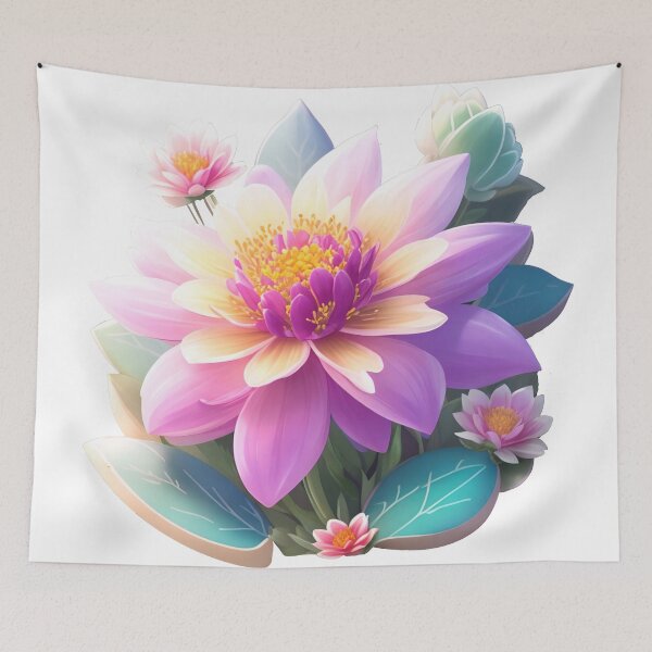 Item preview, Cinematic Fantasy Flower Sticker: Vibrant 3D Vector Artistry (80) designed and sold by WASjourney.