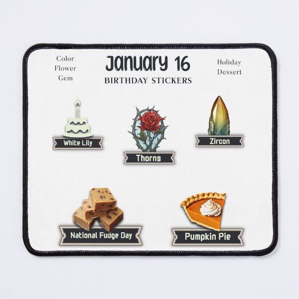 Item preview, January 16 Birthday pack designed and sold by ZenEverAI.