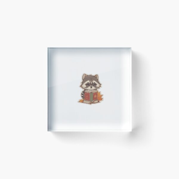 Item preview, Baby raccoon with books for fall designed and sold by nanou-creations.