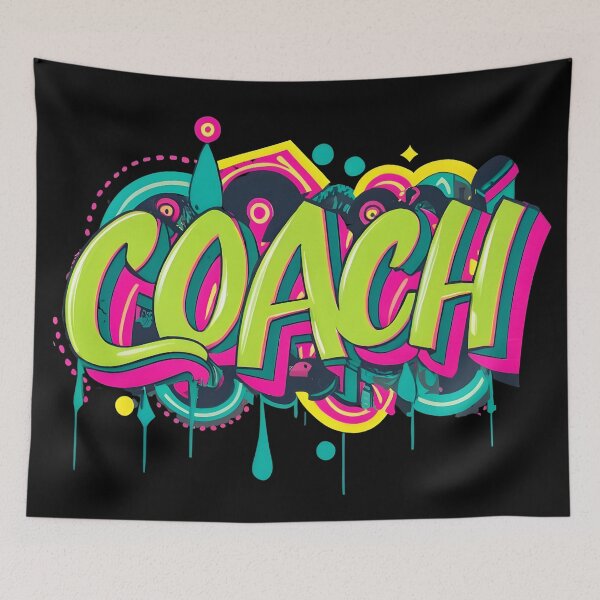 Item preview, Colorful Typography of COACH designed and sold by Adeel Mushtaq.