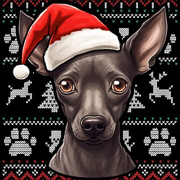 Imagen de la obra Xoloitzcuintli Xolo Ugly Sweater Christmas de rafaeltto