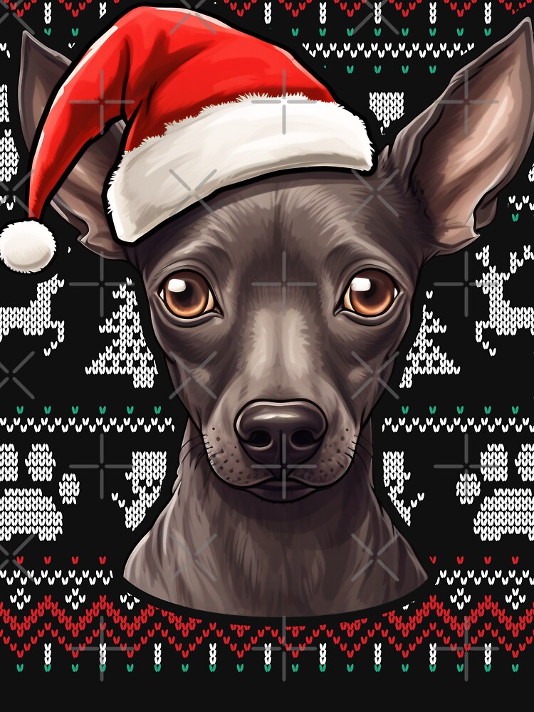 Imagen 7 de 7, Camiseta clásica con la obra Xoloitzcuintli Xolo Ugly Sweater Christmas, diseñada y vendida por rafaeltto.