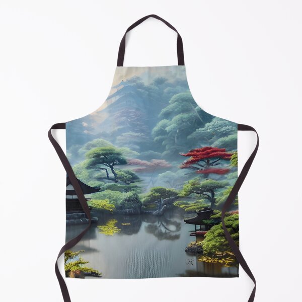 Item preview, View of Ancient Japan Fantasy A Realistic Artwork 16 designed and sold by mythographiaart.