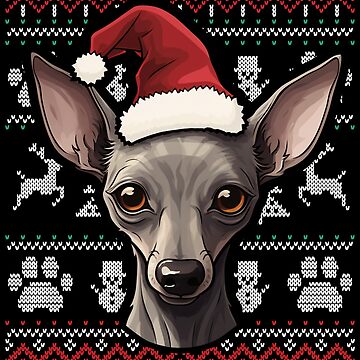 Imagen de la obra Xoloitzcuintli Xolo Ugly Sweater Christmas de rafaeltto