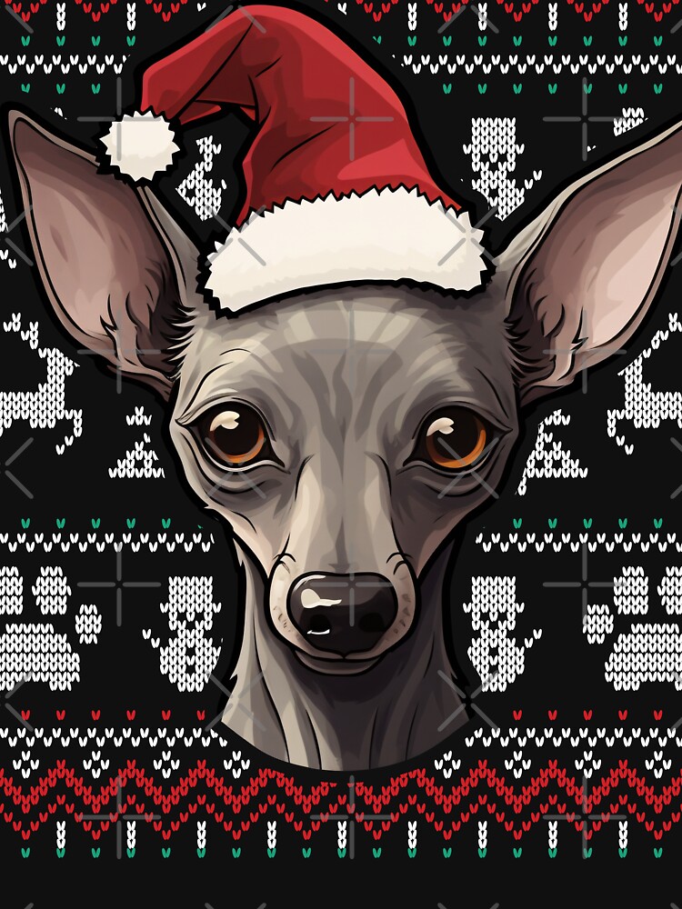 Imagen 7 de 7, Camiseta clásica con la obra Xoloitzcuintli Xolo Ugly Sweater Christmas, diseñada y vendida por rafaeltto.