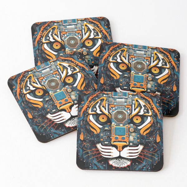 Item preview, The Electric Tiger 1 designed and sold by Earth Celebration Designs.