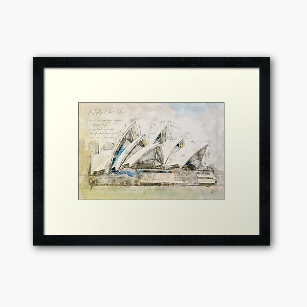 Sydney Opera, Sydney Australia Framed Art Print