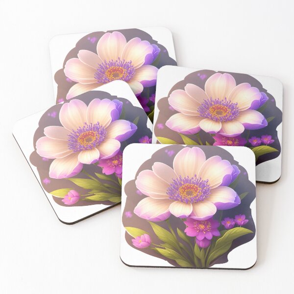 Item preview, Whimsical Underwater Galaxy Flower Sticker on White Background (81) designed and sold by WASjourney.