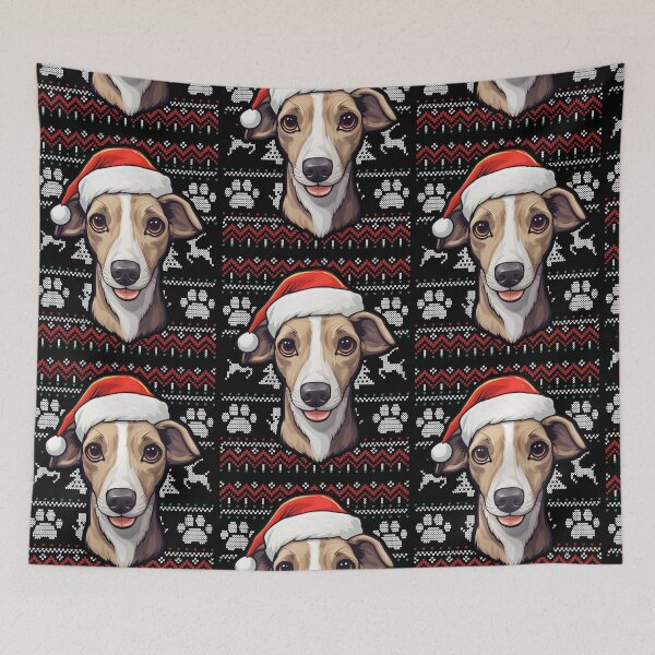 Item preview, Whippet Ugly Sweater Christmas designed and sold by rafaeltto.