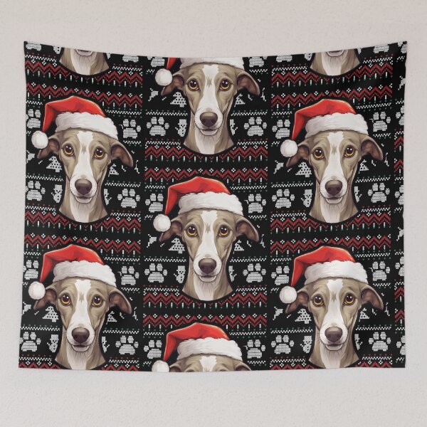 Item preview, Whippet Ugly Sweater Christmas designed and sold by rafaeltto.