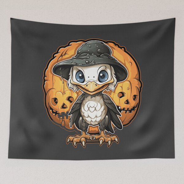 Item preview, Scary Frigatebird in horror outfit - Halloween Special designed and sold by Sidewayanimals.