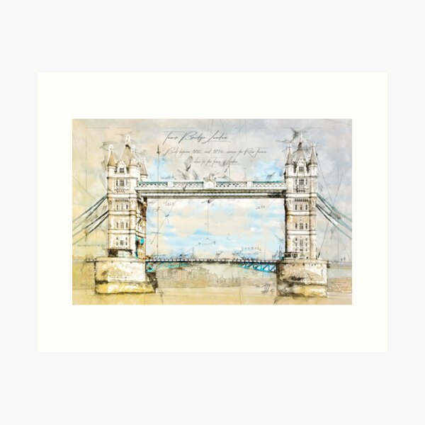 Item preview, Tower Bridge, London England designed and sold by Theodor Decker.