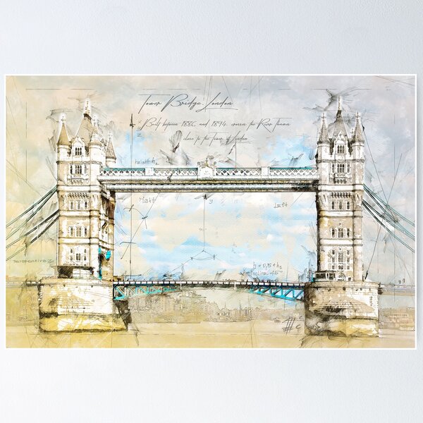 Item preview, Tower Bridge, London England designed and sold by Theodor Decker.