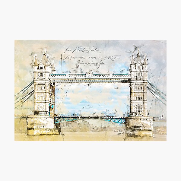 Item preview, Tower Bridge, London England designed and sold by Theodor Decker.
