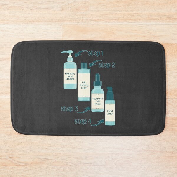Item preview, Cleanser Toner Serum Lotion Skincare Steps Beauty Secrets designed and sold by ObsidianDaz.