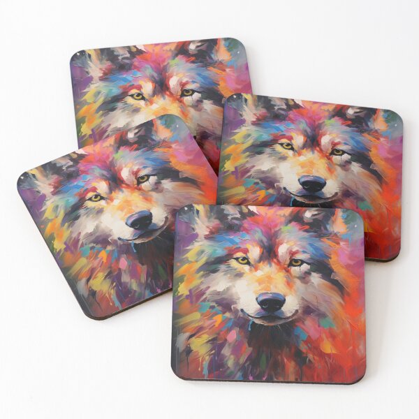 Item preview, Impressionism wolf designed and sold by patternshoprad.