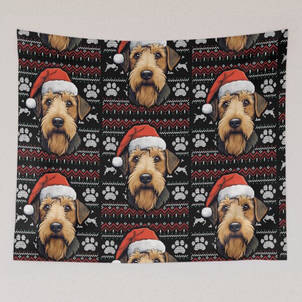Item preview, Welsh Terrier Ugly Sweater Christmas designed and sold by rafaeltto.