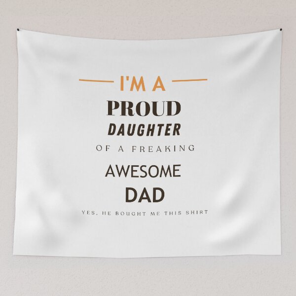 Item preview, Daddy's Proud Girl t-shirt | best daday girls t-shirt | text t-shirt | poster  designed and sold by KARTICK DUTTA.
