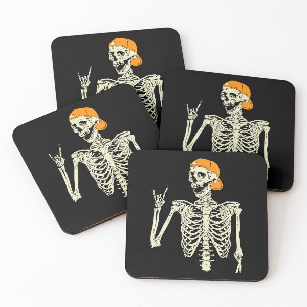Item preview, Rocker Skeleton Cap Skater Cool Halloween designed and sold by LeoasaTam.