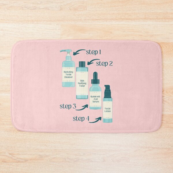 Item preview, Cleanser Toner Serum Lotion Skincare Steps Beauty Secrets designed and sold by ObsidianDaz.