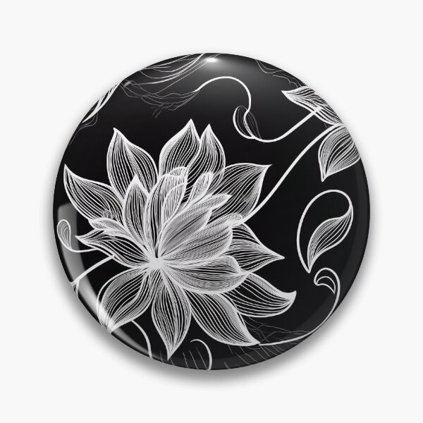 Item preview, “Elegant Nature: Floral Silhouette” designed and sold by Art-Vortex-fr.