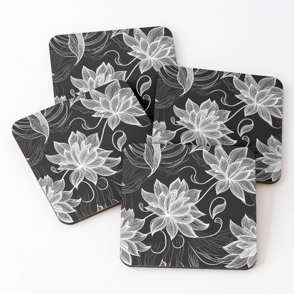 Item preview, “Elegant Nature: Floral Silhouette” designed and sold by Art-Vortex-fr.