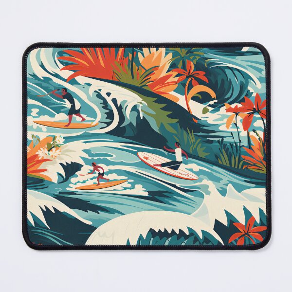 Item preview, Beautiful Waves Ocean Life Surf, Hawaiian Surf designed and sold by EnigmaStitcher.