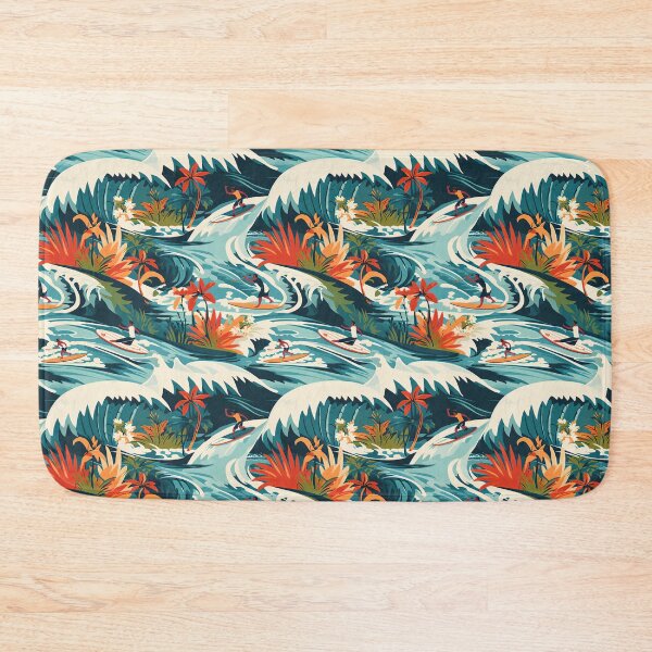 Item preview, Beautiful Waves Ocean Life Surf, Hawaiian Surf designed and sold by EnigmaStitcher.
