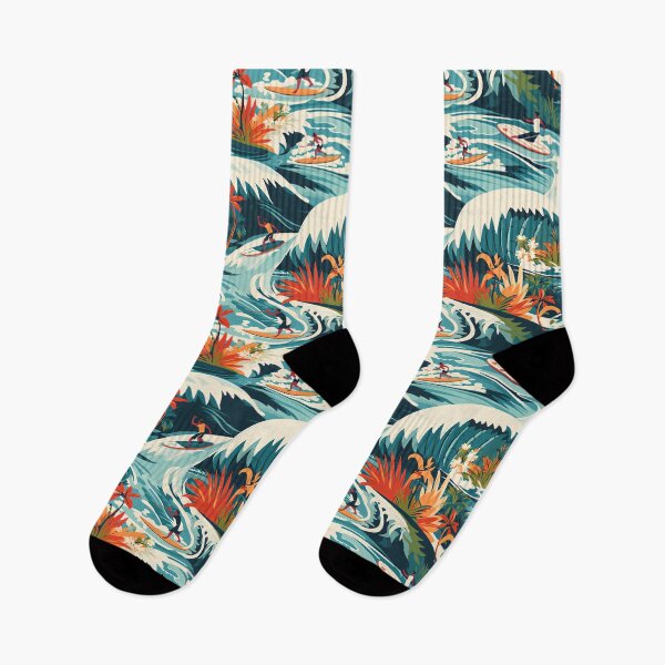 Item preview, Beautiful Waves Ocean Life Surf, Hawaiian Surf designed and sold by EnigmaStitcher.