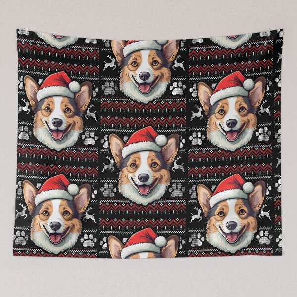 Item preview, Tri Color Corgi Ugly Sweater Christmas designed and sold by rafaeltto.