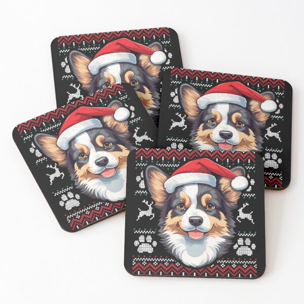 Item preview, Tri Color Corgi Ugly Sweater Christmas designed and sold by rafaeltto.