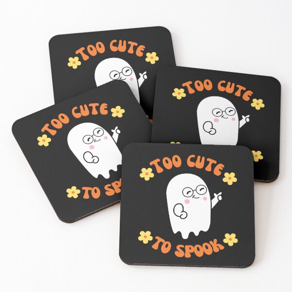 Item preview, Too cute to spook halloween ghost orange designed and sold by PuralunaCreations.