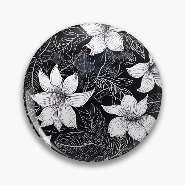 Item preview, “Elegant Nature: Floral Silhouette” designed and sold by Art-Vortex-fr.