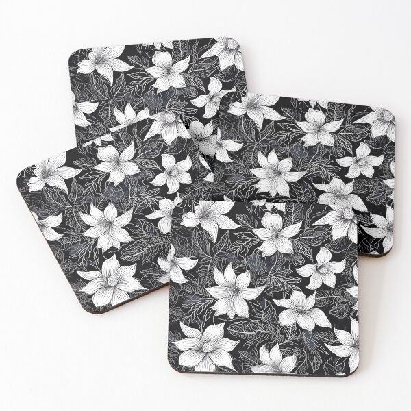 Item preview, “Elegant Nature: Floral Silhouette” designed and sold by Art-Vortex-fr.