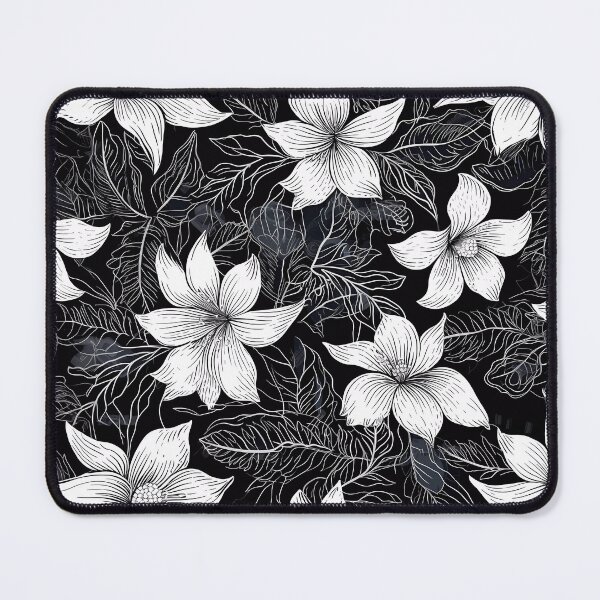 Item preview, “Elegant Nature: Floral Silhouette” designed and sold by Art-Vortex-fr.