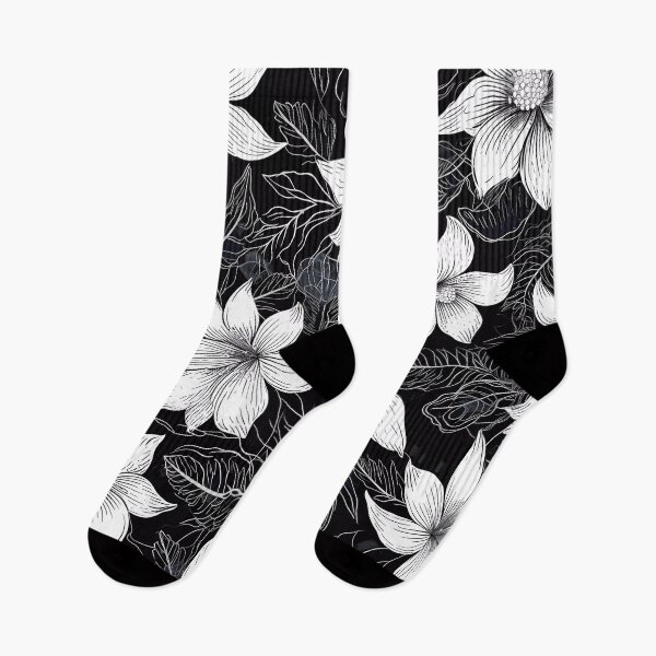 Item preview, “Elegant Nature: Floral Silhouette” designed and sold by Art-Vortex-fr.