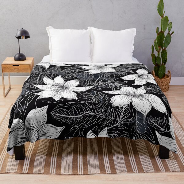 Item preview, “Elegant Nature: Floral Silhouette” designed and sold by Art-Vortex-fr.