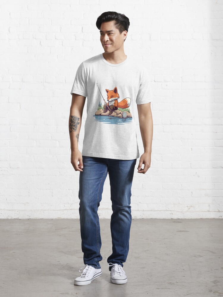 Fox fishing | Essential T-Shirt