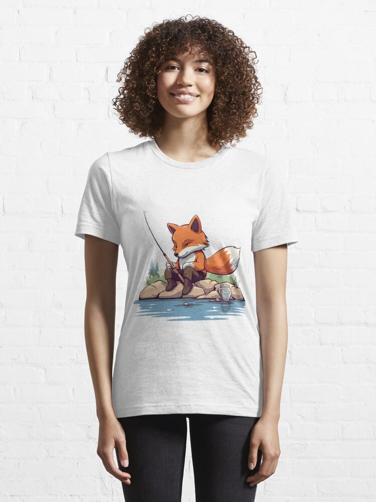 Fox fishing | Essential T-Shirt