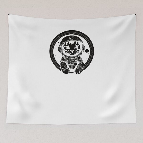 Item preview, Little Tiger Astronaut - Black designed and sold by Soulemotion.