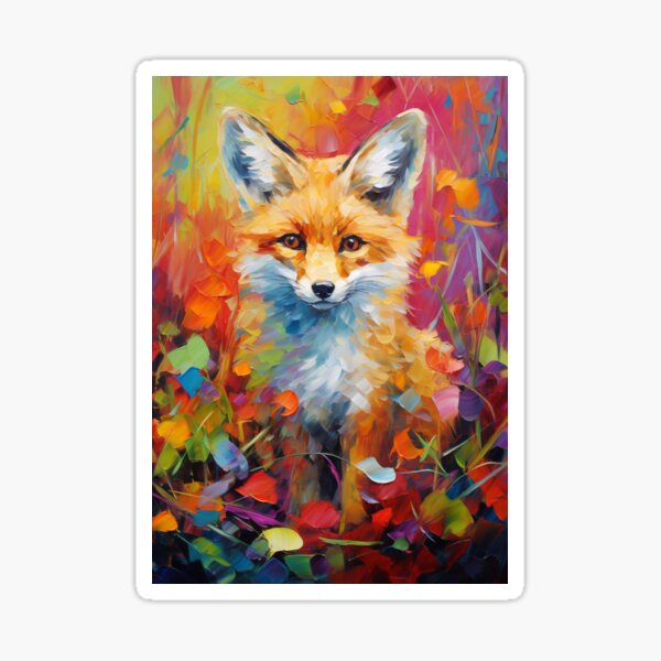 Item preview, Impressionism fox designed and sold by patternshoprad.
