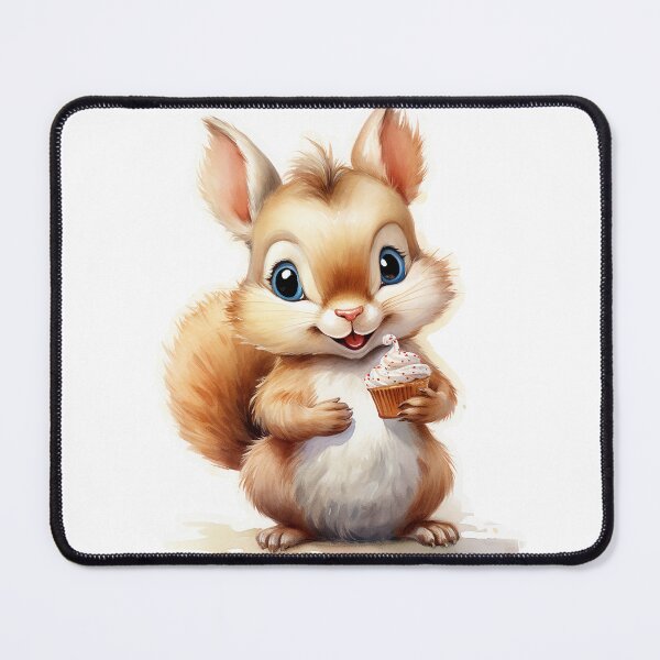 Item preview, Squirrel with Cupcake designed and sold by MyMagicalPlace.