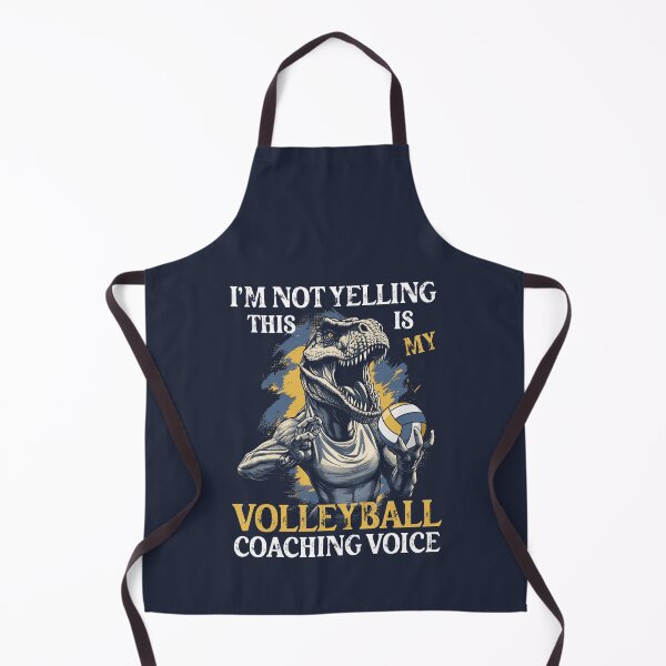 Item preview, Funny Volleyball Coaching Dinosaur designed and sold by MindsArtDesign.