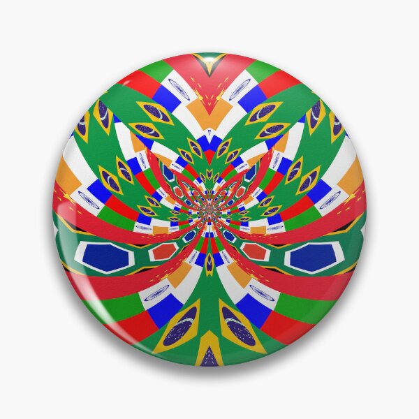 Item preview, FUNNY MULTICOLORED SPIDER-SHAPED BRICS GEOMETRIC ABSTRACT FLAGS PAINTING  designed and sold by Ralek.