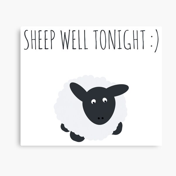 Counting Sheep Canvas Prints Redbubble - safia counting sheep roblox id code