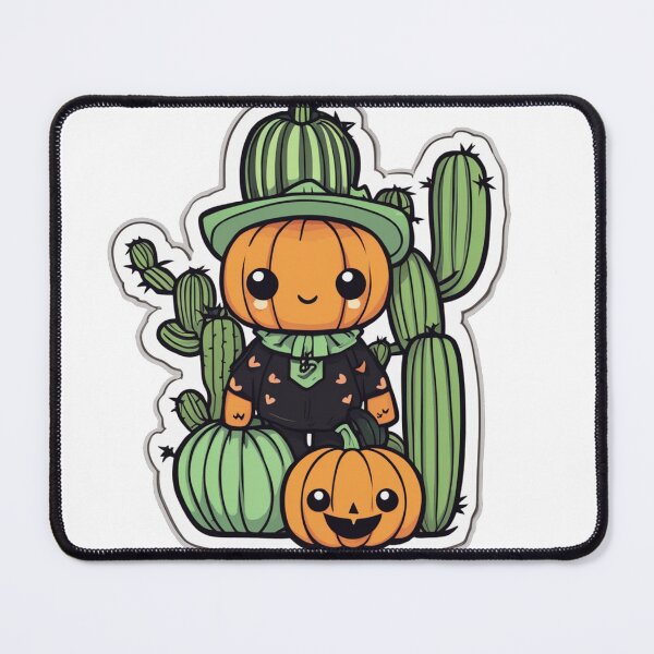 Item preview, Cactus Pumpkin Scarecrow designed and sold by Yukiiihana.