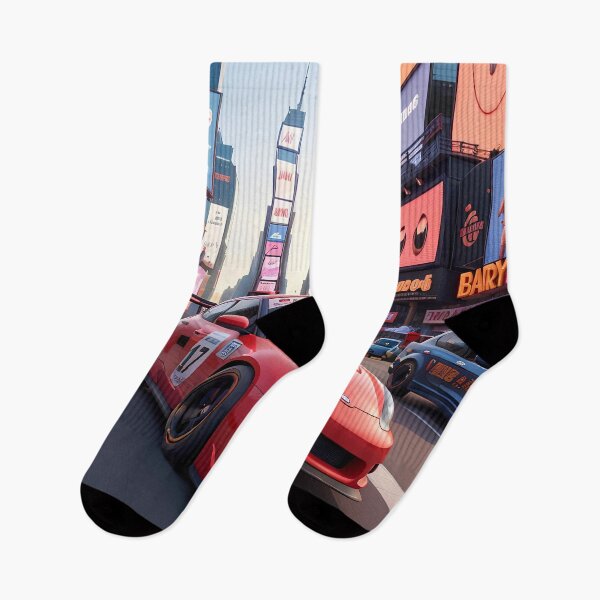 Item preview, Car Racing at Time Square designed and sold by thongbon.