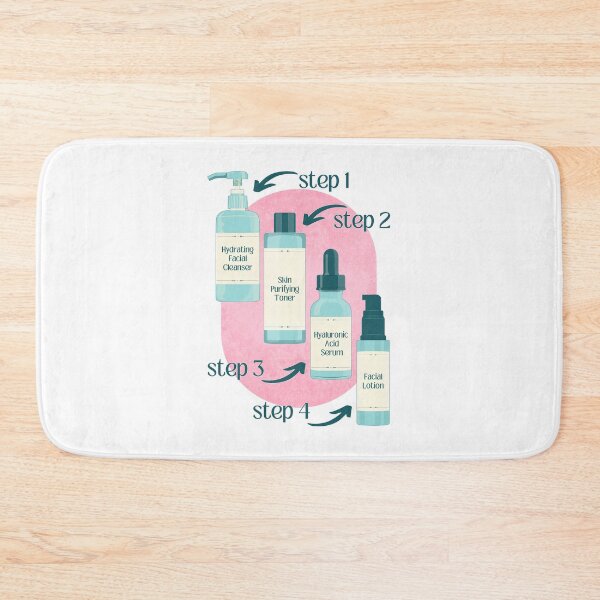 Item preview, Cleanser Toner Serum Lotion Skincare Steps Beauty Secrets designed and sold by ObsidianDaz.